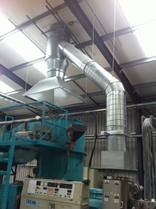 Ductwork Installation to Birmingham Plastics Recycling Plant